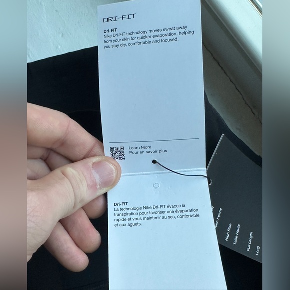 Nike Go Legging High Rise Zip Pockets Women’s Size Medium DQ5668 Black - Picture 5 of 7